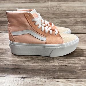 Vans SK8-Hi Tapered Stackform Womens Size 5.5 Pink Colorblock Lace Up Sneakers
